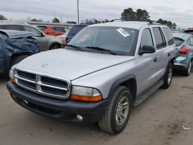 1D4HR38NX3F569694 - 2003 DODGE DURANGO SP SILVER photo 2