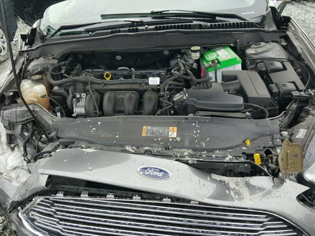 3FA6P0H77ER212866 - 2014 FORD FUSION SE GRAY photo 7