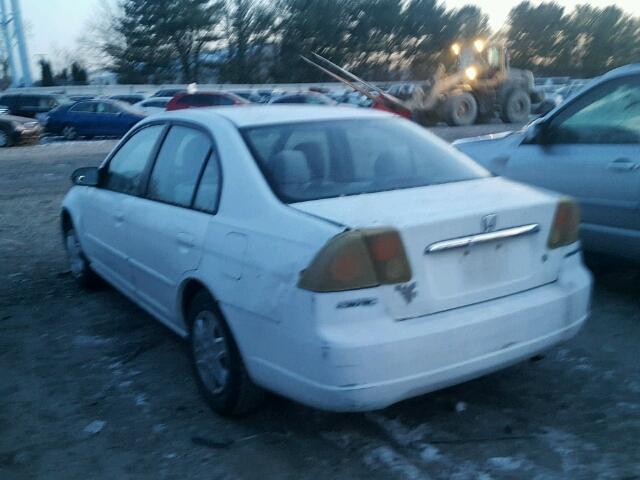 2HGES16563H564293 - 2003 HONDA CIVIC LX WHITE photo 3