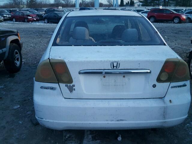 2HGES16563H564293 - 2003 HONDA CIVIC LX WHITE photo 9