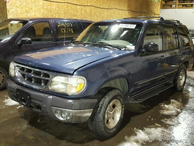 1FMZU34E9XZA50142 - 1999 FORD EXPLORER BLUE photo 2