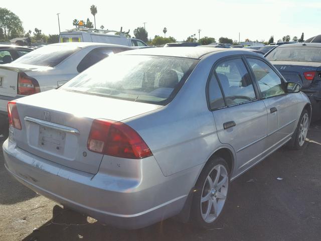 2HGES16531H532091 - 2001 HONDA CIVIC LX SILVER photo 4