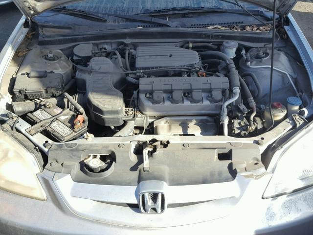 2HGES16531H532091 - 2001 HONDA CIVIC LX SILVER photo 7