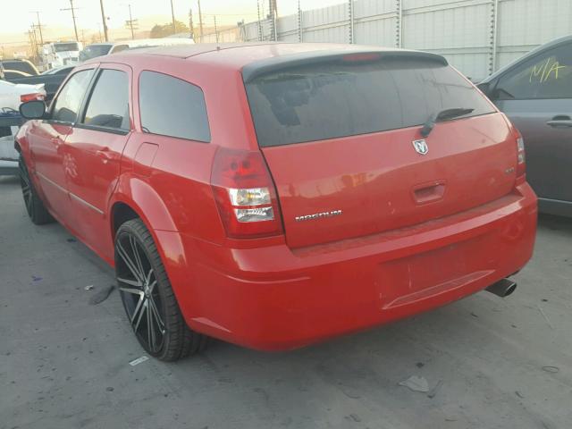 2D4FV47V17H713387 - 2007 DODGE MAGNUM SXT RED photo 3