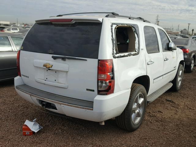 1GNUKCE02AR145163 - 2010 CHEVROLET TAHOE K150 WHITE photo 4