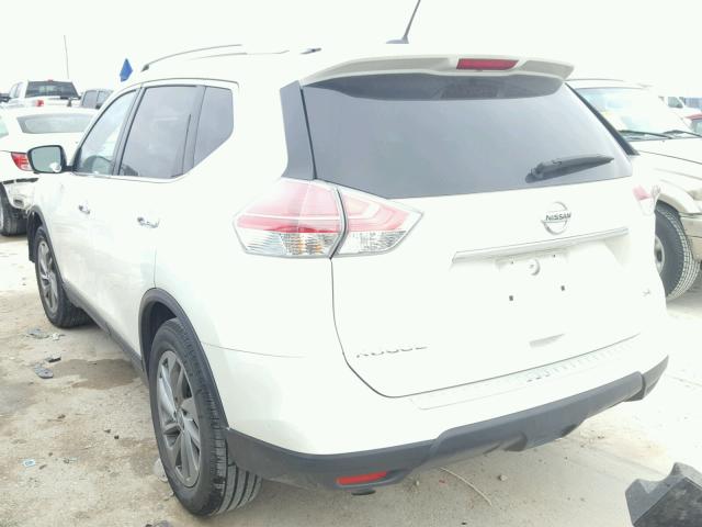 5N1AT2MT0FC831626 - 2015 NISSAN ROGUE S WHITE photo 3