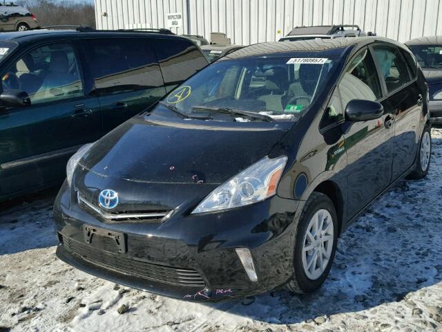 JTDZN3EU1C3065822 - 2012 TOYOTA PRIUS V BLACK photo 2