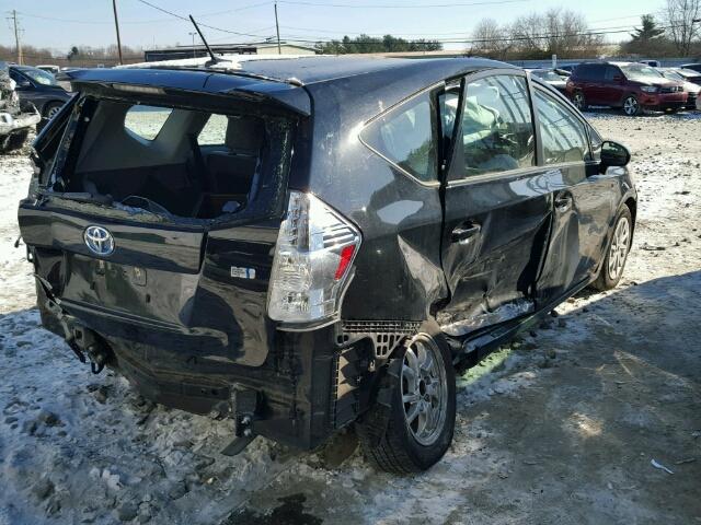 JTDZN3EU1C3065822 - 2012 TOYOTA PRIUS V BLACK photo 4