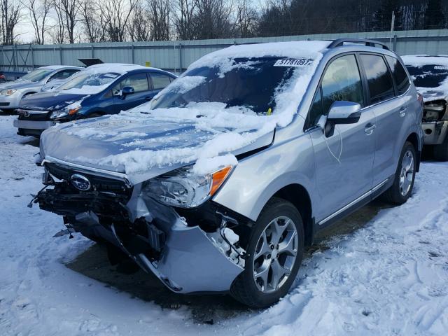 JF2SJAVC0GH472517 - 2016 SUBARU FORESTER 2 SILVER photo 2