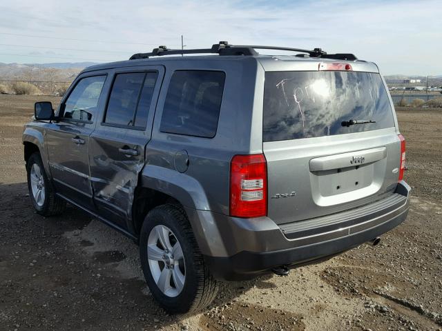 1C4NJRFB1CD661680 - 2012 JEEP PATRIOT LA GRAY photo 3