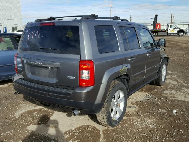 1C4NJRFB1CD661680 - 2012 JEEP PATRIOT LA GRAY photo 4