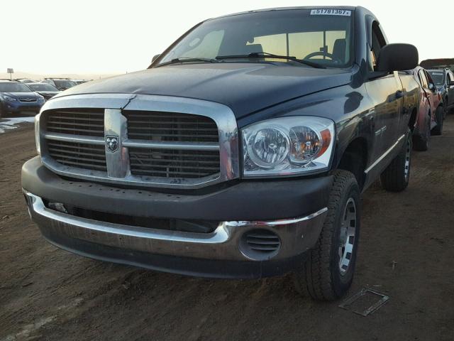 1D7HU16PX7J622715 - 2007 DODGE RAM 1500 S BLUE photo 2