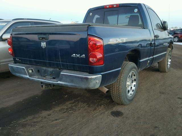 1D7HU16PX7J622715 - 2007 DODGE RAM 1500 S BLUE photo 3