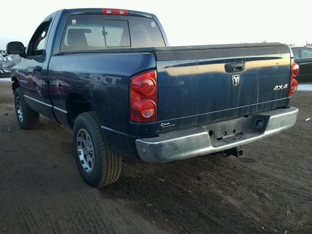 1D7HU16PX7J622715 - 2007 DODGE RAM 1500 S BLUE photo 4