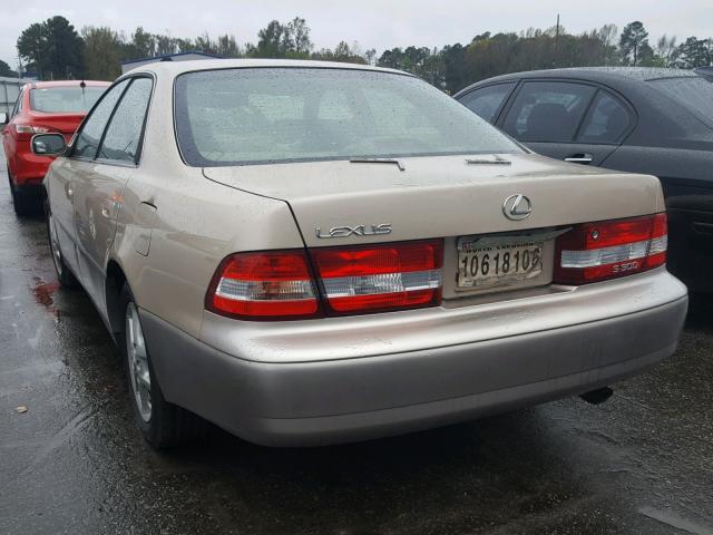 JT8BF28G8Y0282743 - 2000 LEXUS ES 300 GOLD photo 3