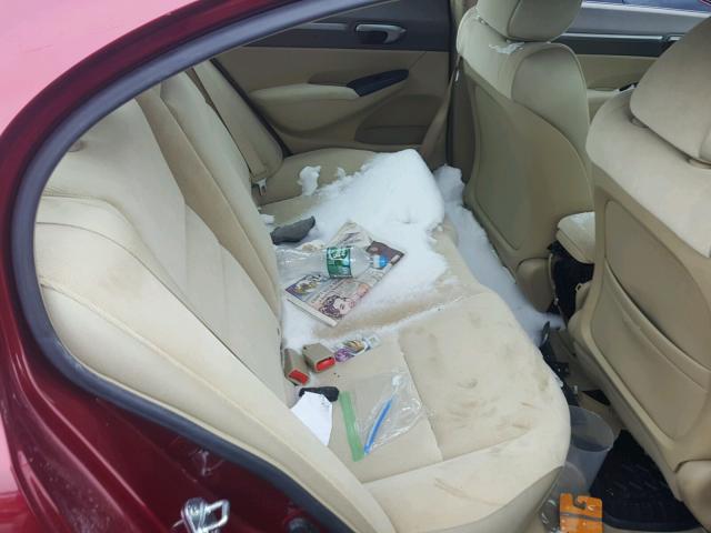 1HGFA16867L079940 - 2007 HONDA CIVIC EX 红色 照片 6