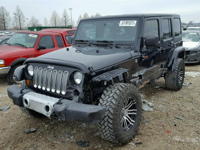 1C4BJWEG2CL159751 - 2012 JEEP WRANGLER U BLACK photo 2