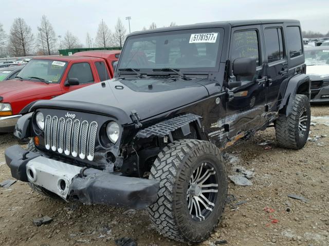 1C4BJWEG2CL159751 - 2012 JEEP WRANGLER U BLACK photo 9