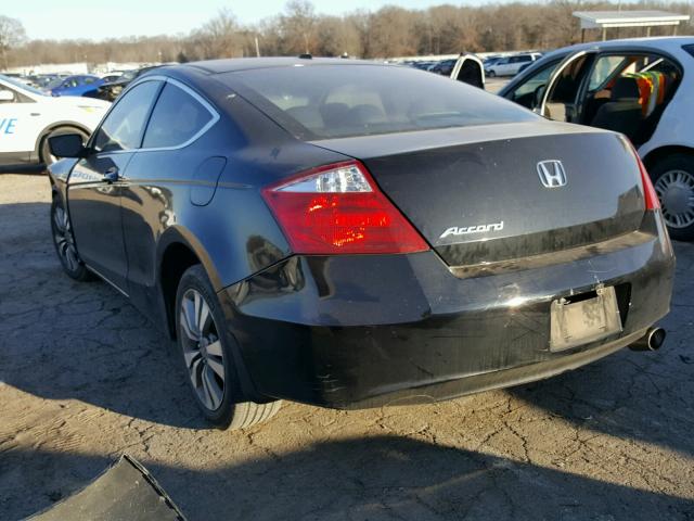 1HGCS12869A025591 - 2009 HONDA ACCORD EXL BLACK photo 3