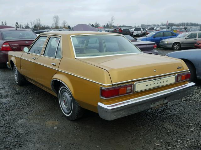 7W34F501915 - 1977 MERCURY MARAUDER GOLD photo 3