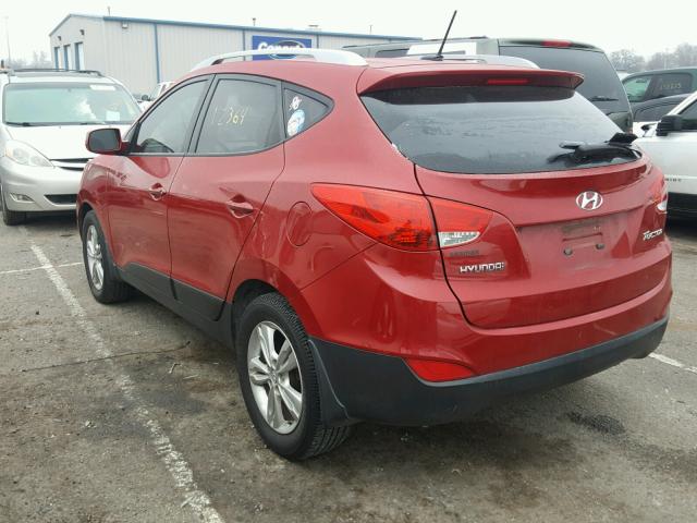 KM8JU3AC4BU150641 - 2011 HYUNDAI TUCSON GLS RED photo 3