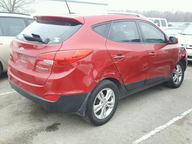 KM8JU3AC4BU150641 - 2011 HYUNDAI TUCSON GLS RED photo 4