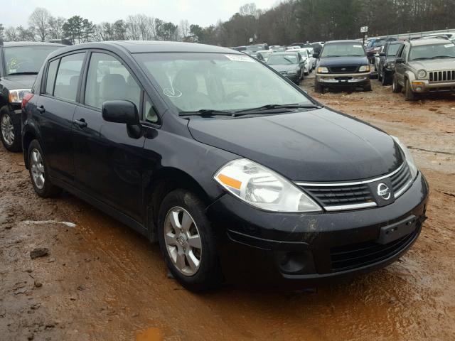 3N1BC13E97L376404 - 2007 NISSAN VERSA S BLACK photo 1