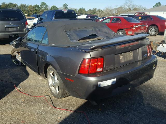 1FAFP444X3F370051 - 2003 FORD MUSTANG GRAY photo 3