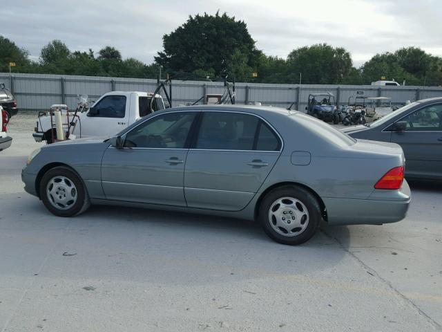 JTHBN30F810039158 - 2001 LEXUS LS 430 GREEN photo 9