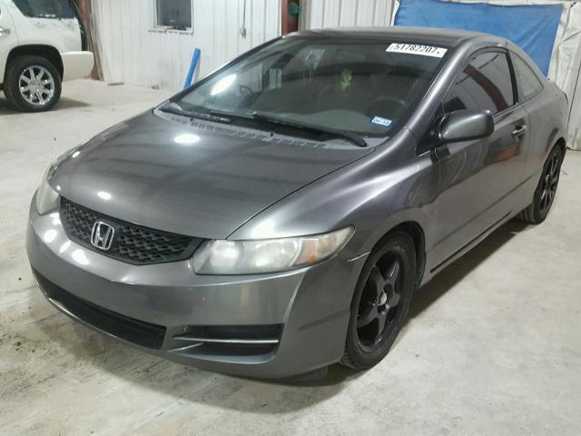 2HGFG12669H514832 - 2009 HONDA CIVIC LX GRAY photo 2