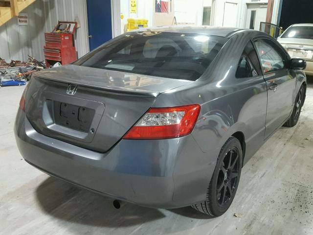 2HGFG12669H514832 - 2009 HONDA CIVIC LX GRAY photo 4