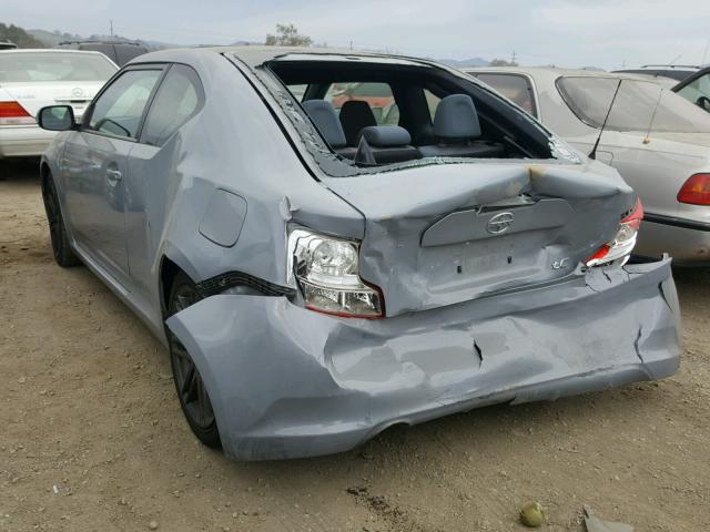 JTKJF5C71C3042827 - 2012 TOYOTA SCION TC 灰色 照片 3