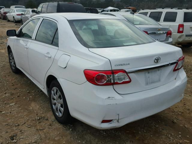 5YFBU4EE5CP068023 - 2012 TOYOTA COROLLA BA WHITE photo 3