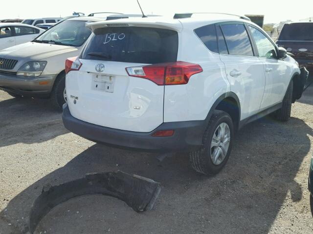 2T3ZFREV8DW039824 - 2013 TOYOTA RAV4 LE WHITE photo 4