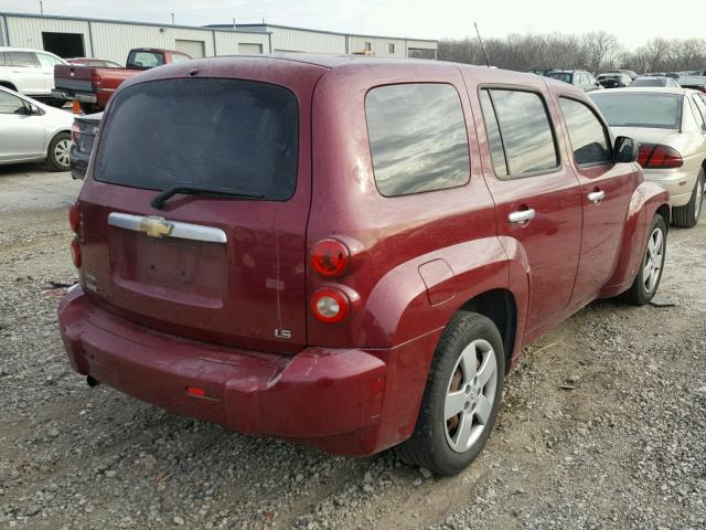 3GNDA13DX7S513849 - 2007 CHEVROLET HHR LS MAROON photo 4