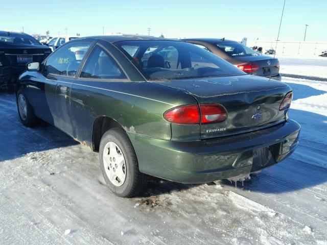 1G1JC124817321075 - 2001 CHEVROLET CAVALIER GREEN photo 3