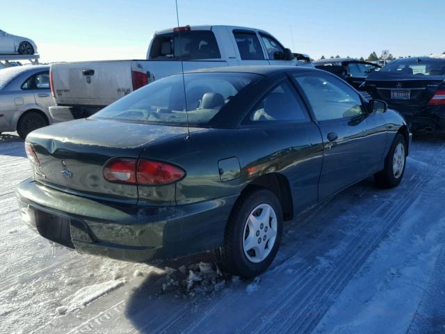 1G1JC124817321075 - 2001 CHEVROLET CAVALIER GREEN photo 4