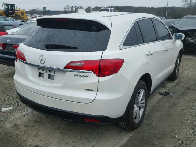 5J8TB4H59EL009852 - 2014 ACURA RDX TECHNO WHITE photo 4