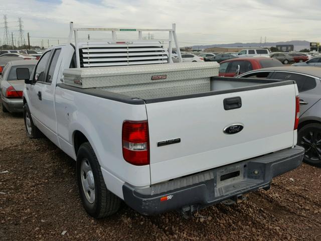 1FTRX12W37KD19160 - 2007 FORD F150 WHITE photo 3