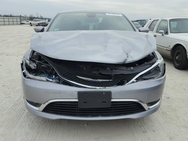 1C3CCCAB0FN708061 - 2015 CHRYSLER 200 LIMITE SILVER photo 9