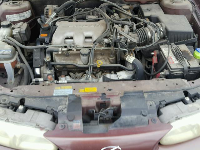 1G3NL12E5XC352480 - 1999 OLDSMOBILE ALERO GL BURGUNDY photo 7