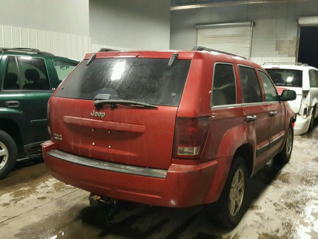 1J4GR48K96C135853 - 2006 JEEP GRAND CHER RED photo 4