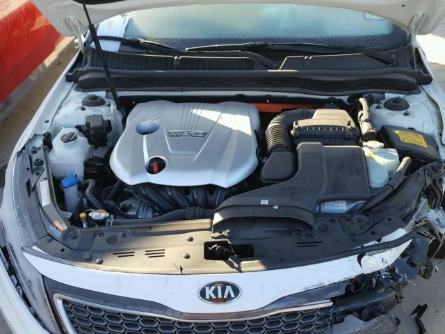 KNAGN4AD4G5094421 - 2016 KIA OPTIMA HYB WHITE photo 7