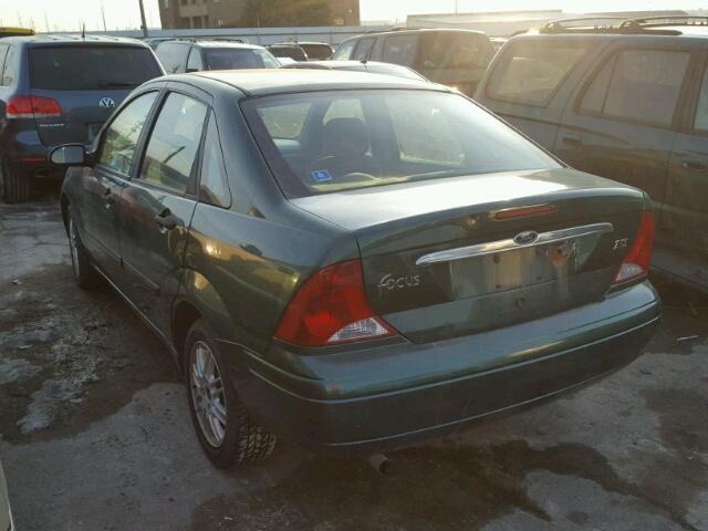 1FAFP3830YW259947 - 2000 FORD FOCUS ZTS GREEN photo 3