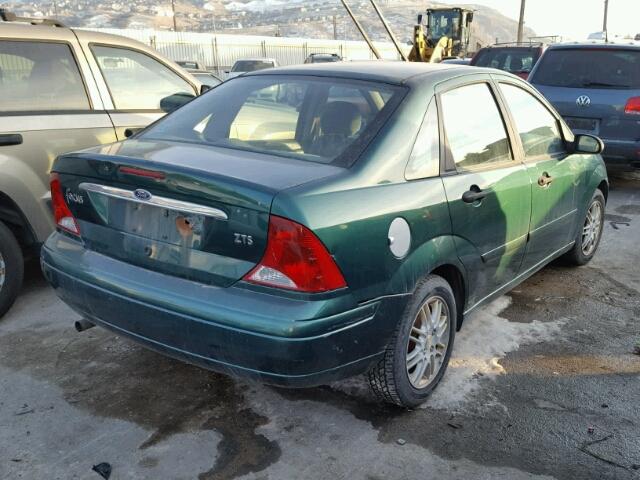 1FAFP3830YW259947 - 2000 FORD FOCUS ZTS GREEN photo 4