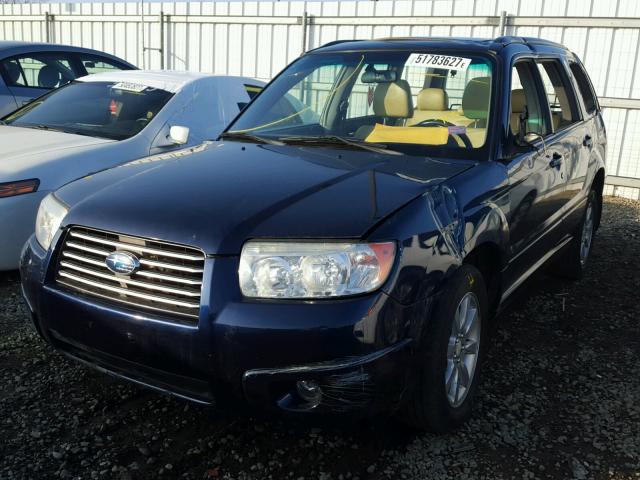 JF1SG65666G754708 - 2006 SUBARU FORESTER 2 BLUE photo 2