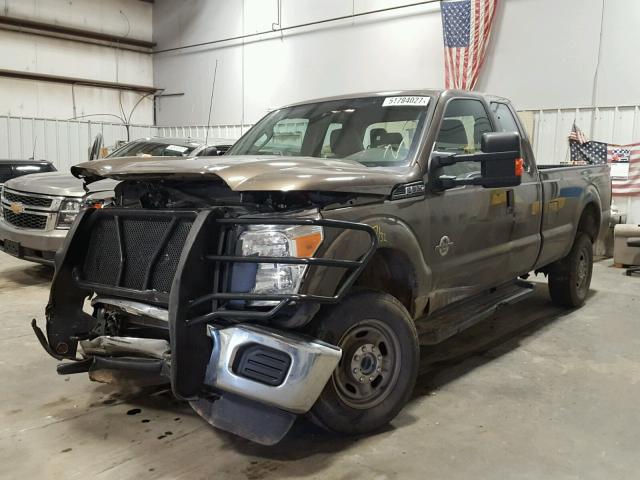 1FT8X3BT3GED09191 - 2016 FORD F350 SUPER BROWN photo 2