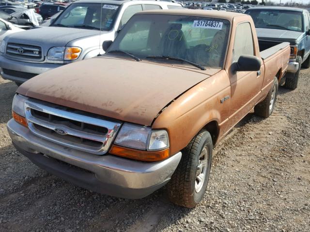 1FTYR10V1YPB05627 - 2000 FORD RANGER ORANGE photo 2