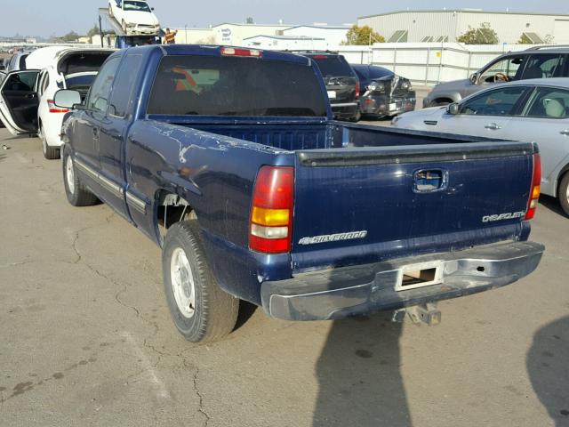 2GCEC19T0Y1354584 - 2000 CHEVROLET SILVERADO BLUE photo 3