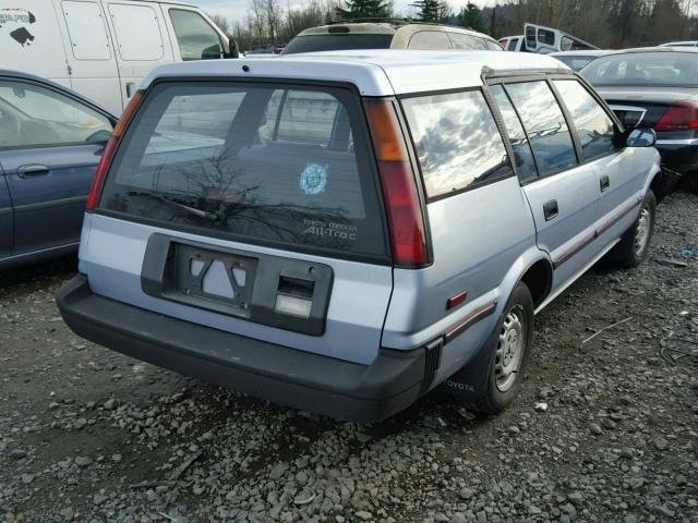 JT2AE94V1J0014838 - 1988 TOYOTA COROLLA DL BLUE photo 4